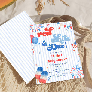 Baby Shower Party Invitation - 4th of July