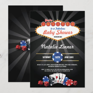 Baby Shower Party Las Vegas Casino Dice Invite