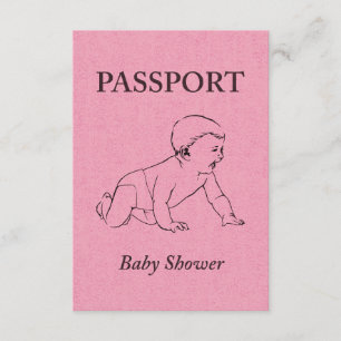 baby shower passport invitation