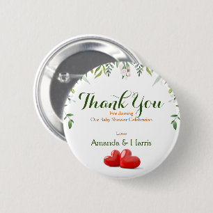 Baby Shower Personalise Design 6 Cm Round Badge