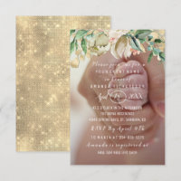 Baby Shower Photo Flowers Brunch Spark Gold