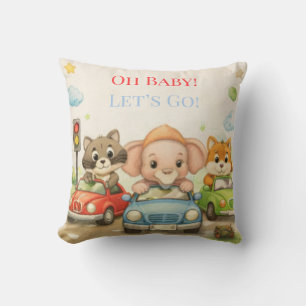 baby shower pillow   nursery decor   adventure