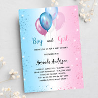 Baby Shower pink blue girl boy twins