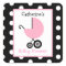 Baby Shower Pink Carriage & Polka Dots