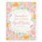 Baby Shower Pink Rose Watercolor Floral Guest Book