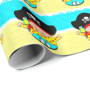 Baby Shower Pirate Gift Wrapping Paper