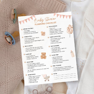 Baby Shower Planning Checklist Cute Baby Shower