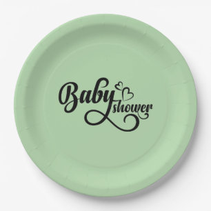 baby shower plate
