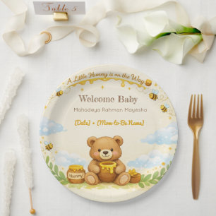 Baby Shower Plates   Hunny Bear Theme