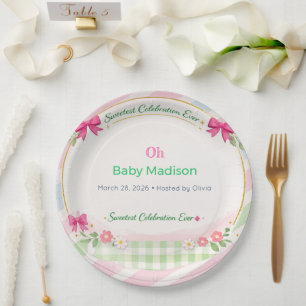 Baby Shower Plates   Sweet Celebration Theme