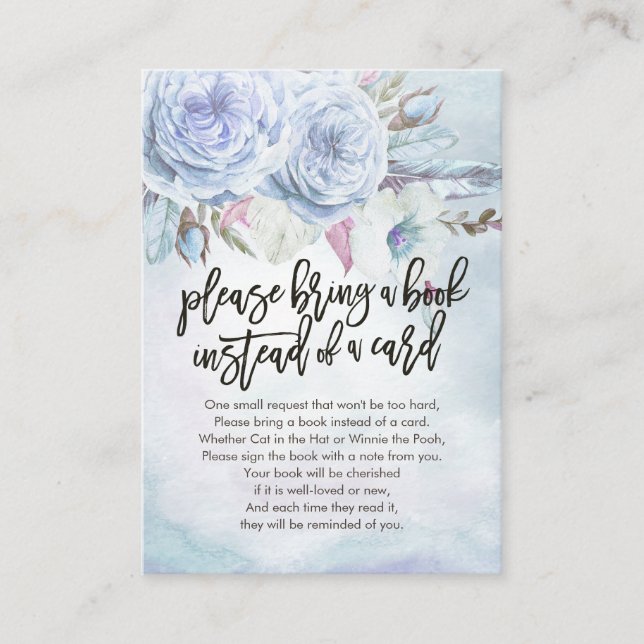 Baby Shower Please Bring a Book Instead of a Card (Front)