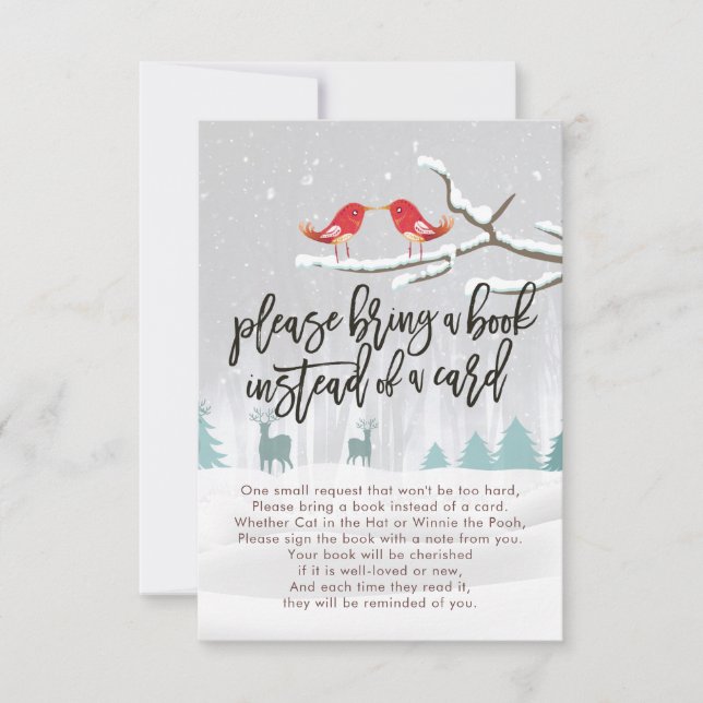 Baby Shower Please Bring a Book Instead of a Card (Front)