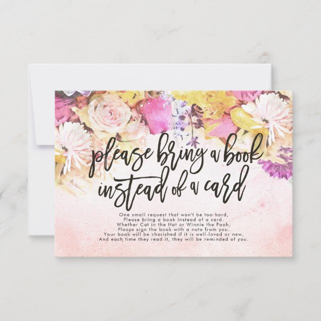 Baby Shower Please Bring a Book Instead of a Card (Front)