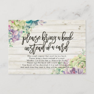 Baby Shower Please Bring a Book Instead of a Card