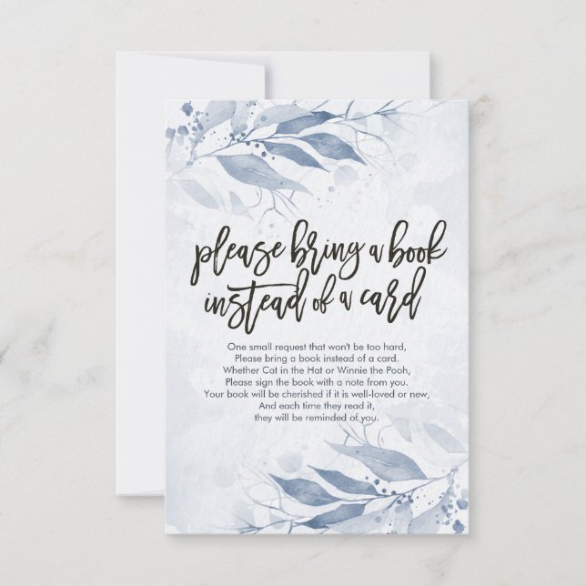 Baby Shower Please Bring a Book Instead of a Card (Front)