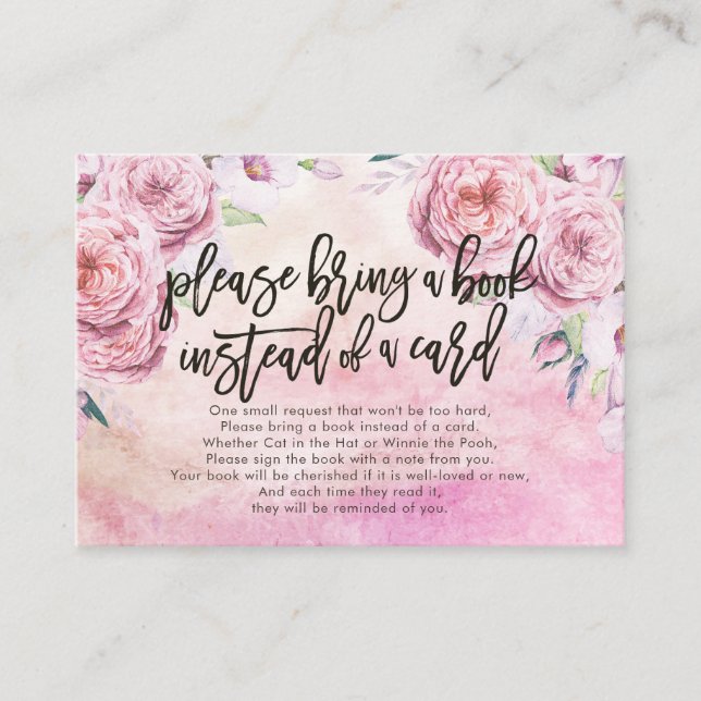 Baby Shower Please Bring a Book Instead of a Card (Front)