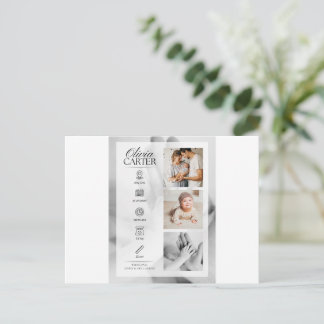 baby shower postcard