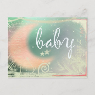 Baby Shower postcard invitation