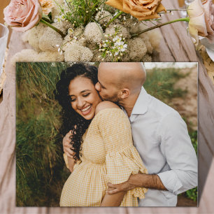 Baby Shower Pregnancy Photo Table Display Plaque