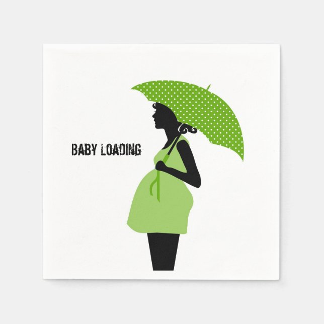  Baby Shower Pregnant  Napkin (Front)