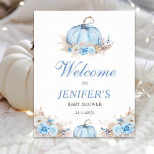 Baby Shower Pumpkin Welcome Sign