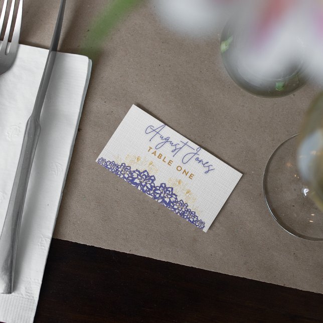 Baby Shower Purple flowers Table Flat cards (Creator Uploaded)