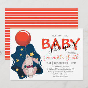 Baby Shower Rabbit Invitation