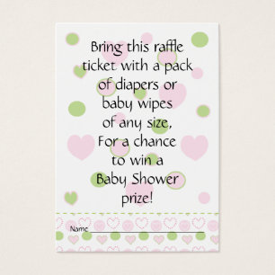 Baby Shower Raffle Ticket/Sugar and Spice