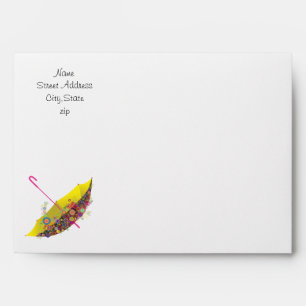 Baby Shower Raining Babies Envelope