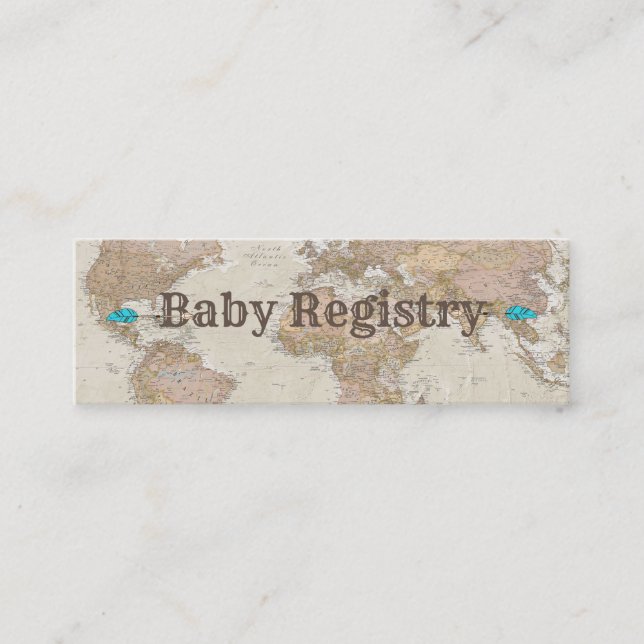 Baby Shower Registry Cards (Front)