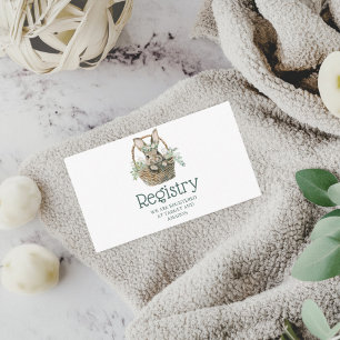 Baby Shower Registry Enclosure Card