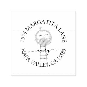 Baby Shower Return Address Self-inking Stamp