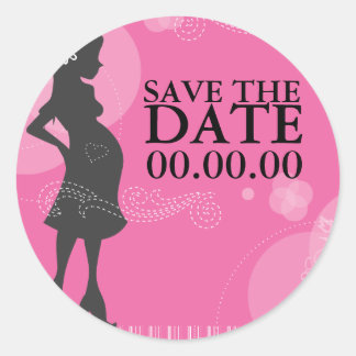 Baby Shower Save the Date Stickers