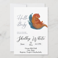 Baby Shower Sea Otter invitation