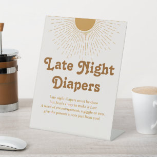 Baby Shower Signage, Party Decoration Sign Diaper