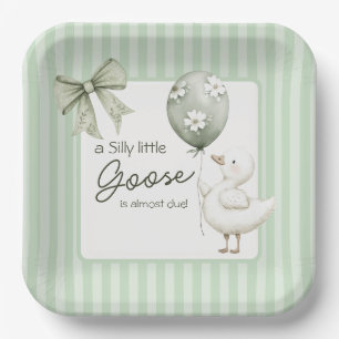 Baby Shower Silly Goose Spring Party  Paper Plate