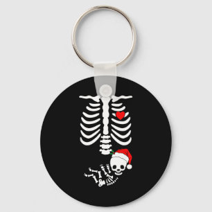 Baby Shower Skeleton Christmas Santa Pregnancy Ann Key Ring