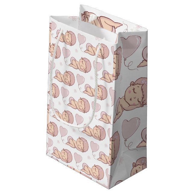 Baby Shower  Small Gift Bag (Back Angled)