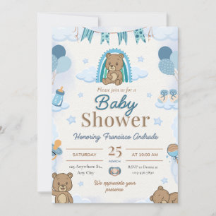 Baby Shower Soft Life Aesthetic Design Invitation