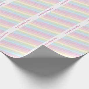  Baby Shower Sprinkle Rainbow Raindrop Cloud Wrapping Paper