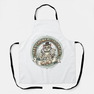 Baby Shower Stationery Cat Baby Shower Stationery Apron