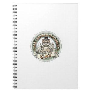 Baby Shower Stationery Cat Baby Shower Stationery  Notebook