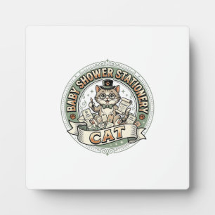 Baby Shower Stationery Cat Baby Shower Stationery Plaque