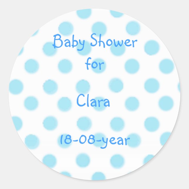 Baby Shower sticker (Front)