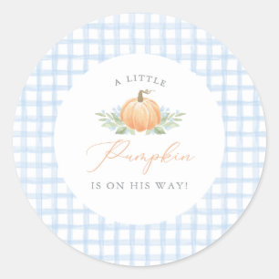 Baby Shower Sticker A Little Pumpkin