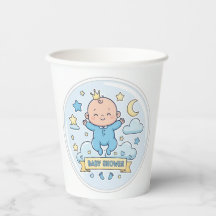 Baby shower sticker for boy