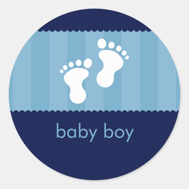 BABY SHOWER STICKER :: happy feet 3 (Front)