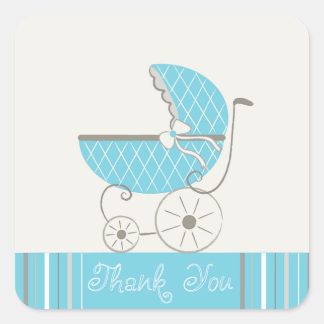 Baby Shower Stroller Stickers (Front)