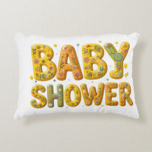 Baby shower surprise decorative cushion
