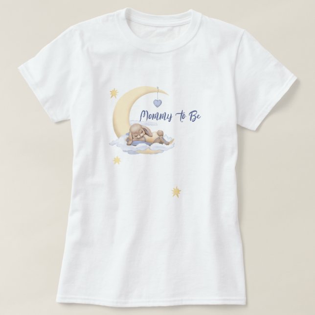 Baby Shower T-shirt "mammy to by"  (Design Front)